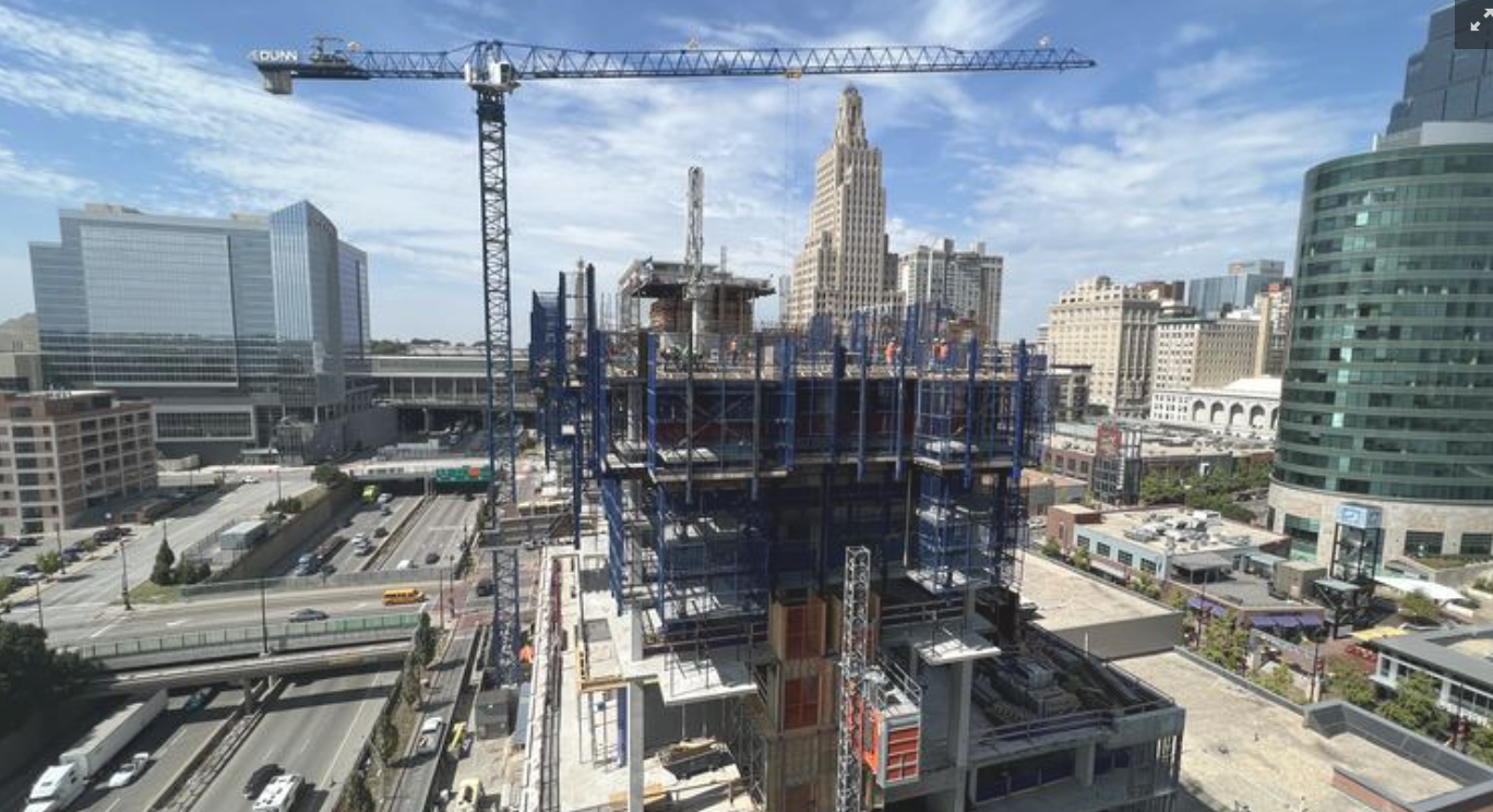 Where Downtown’s next ground-up luxury apartment tower stands 11 months from planned opening